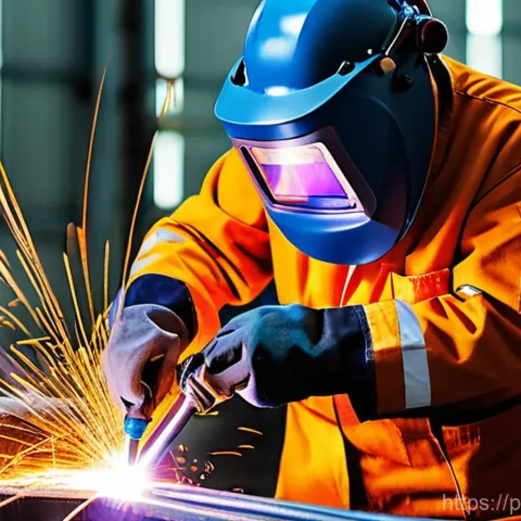 용접사의 자격증 추가 취득 - **Prompt 1: Elite Certified Welder in Action**
    A highly skilled and focused female welder, in he...