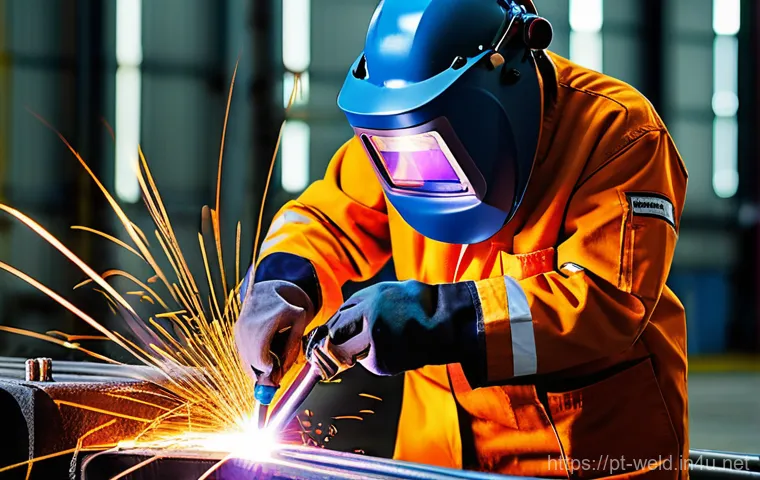 용접사의 자격증 추가 취득 - **Prompt 1: Elite Certified Welder in Action**
    A highly skilled and focused female welder, in he...
