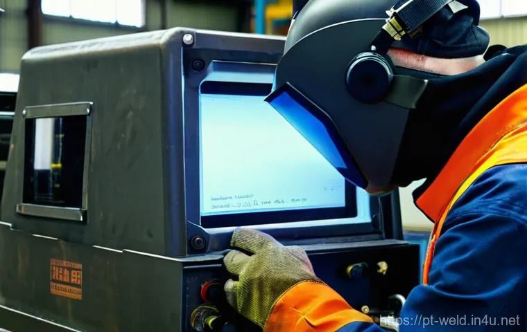 용접 업무 일기 작성법 - **Prompt 1: The Seasoned Welder's Reflection**
    A seasoned male welder, mid-40s, with a rugged, e...